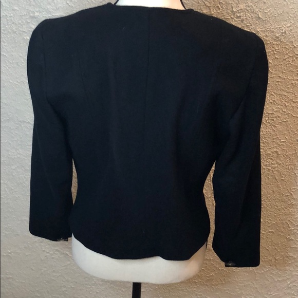 Vintage Pendleton Black Wool Jacket Women's 10P - Picture 7 of 9